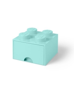 Cutie depozitare LEGO 2x2 cu sertar aqua 40051742