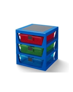 Organizator LEGO cu trei sertare albastru 40950002