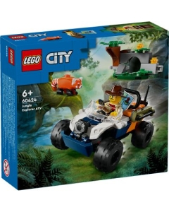 LEGO City. Exploratorul junglei pe ATV in cautarea unui panda rosu 60424 92 piese