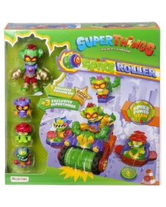 Set de joaca cu masinuta si figurine SuperThings - Spike Roller Cactus