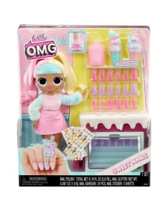Set papusa cu accesorii OMG Sweet Nails Candylicious Sprinkles Shop