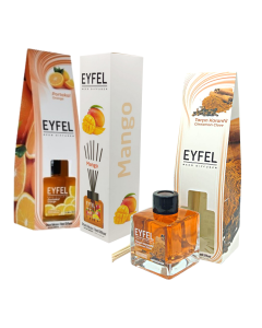 Pachet Odorizant camera cu betisoare diverse arome, 3buc x 120 ml - Eyfel