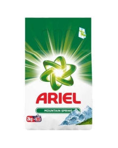 Ariel Detergent pudra pentru haine/rufe, Mountain Spring, 20 spalari, 2 kg