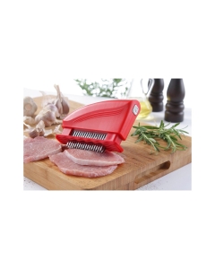 Dispozitiv fragezire carne Hendi, cu 51 lame, otel inoxidabil 18/8, plastic ABS, ALB, 15x4.2x11.8 cm