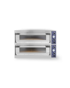 Cuptor profesional pizza Trays 44 Glass 2 camere 13800 W interval de temperatura de la 50?C la 500?C Hendi 2x 820x840x(H)175 mm