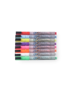 Set 8 markere cu varf conic pentru scris tabla, grosime scirs 3 mm, culori diferite
