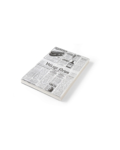 Set 500 de foi hartie impermeabila grasime pentru servire cartofi prajiti sau aperitove, 25x35 cm, Hendi, print tip ziar