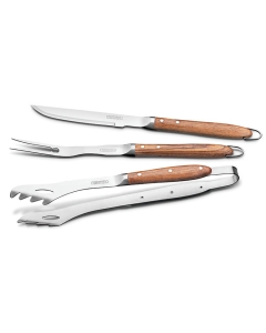 Set 3 piese gratar: cutit+ furca+cleste 