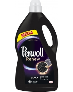 Detergent lichid pentru haine/rufe, Renew Black, 62 spalari, 3.72 L, Perwoll 
