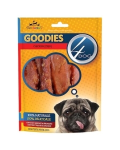 4Dog Goodies Recompense Soft Chicken Strips, 100g
