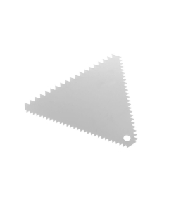 Taietor triunghiular Hendi cu margine zimtata, pentru aluat, 110x110mm, Inox