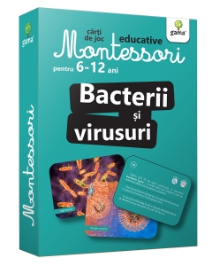 Bacterii si virusuri. Carti de joc educative Montessori 6-12 ani