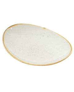 Platou oval linia Churchill-Stonecast, culoare Barley White, lungime 192mm