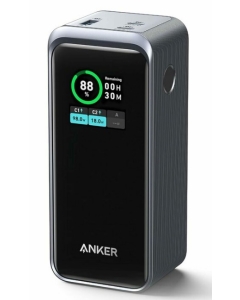 Acumulator extern Anker Prime, 20.000 mAh, 200W, Smart Digital Display, 2x USB-C, 1x USB-A, Negru