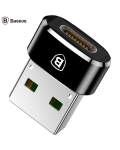 Adaptor Conversie Baseus USB-A la USB-C, Negru