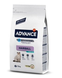 Hrana uscata Pisici Adulte Sterilizate 1.5 kg, Advance Hairball