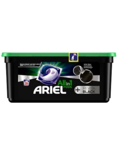 Detergent capsule pentru haine/rufe, 26 spalari, Ariel All In 1 Pods Black