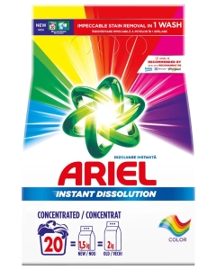 Ariel Detergent pudra pentru haine/rufe Color, 20 spalari, 1.5 kg