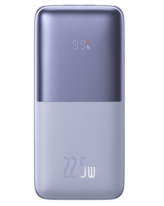 Baterie externa Baseus Bipow Pro 10.000 mAh, 2x USB-A, 1x USB-C, Incarcare rapida, cablu USB-A la USB-C inclus, 22.5 W Violet