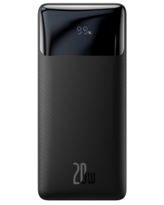 Baterie externa Baseus Bipow Digital Display, 20.000 mAh, 20W, 2x USB-A, 1x USB-C PD, cablu USB-A la microUSB inclus Negru