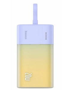 Baterie externa Baseus Popsicle 5200 mAh, 20W, cablu Lightning incorporat, pentru Apple iPhone Violet