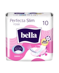 Bella Absorbante Perfecta Slim Extra soft Rose, 10 bucati. Produs de igiena personala