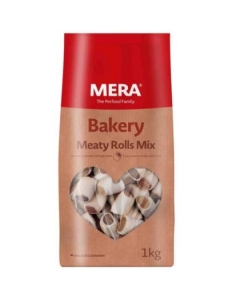 Biscuiti pentru caini Meatty Rolls Mix, 1 Kg, Mera