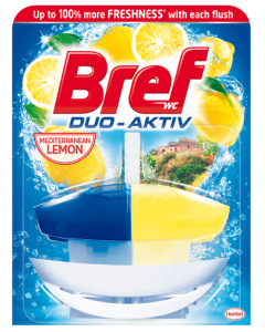 Bref WC Duo Aktiv Mediterranean Lemon, 50 ml Odorizant toaleta Bref