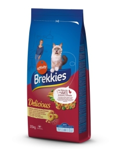 Hrana uscata pentru pisici, 20 kg, cu pui si curcan, Brekkies Excel Cat Delicious