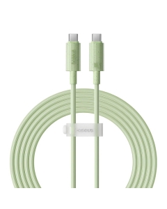 Cablu Baseus Habitat Series, Incarcare rapida, USB-C la USB-C, 100W, 2m Verde