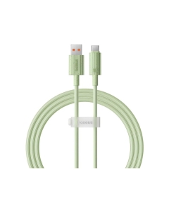 Cablu Baseus Habitat Series, Incarcare rapida, USB la USB-C, 100W, 1m Verde