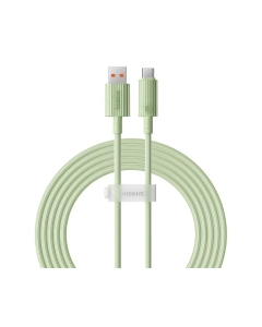 Cablu Baseus Habitat Series, Incarcare rapida, USB la USB-C, 100W, 2m Verde