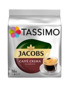 Cafea capsule Caffe Crema Classico, 16 buc, Jacobs - Tassimo