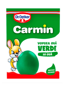 Vopsea oua verde, 10 oua, Dr. Oetker, Carmin	