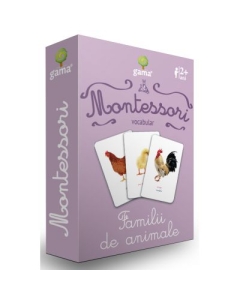 Carti de joc Montessori. Vocabular. Familii de animale