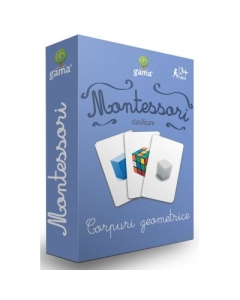 Corpuri geometrice. Carti de joc Montessori clasificare