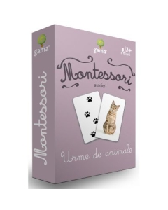 Carti de joc Montessori. Urme de animale