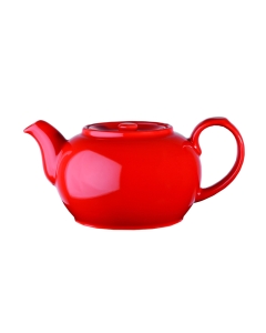 Ceainic, capacitate 420ml, ceramica de culoare rosie