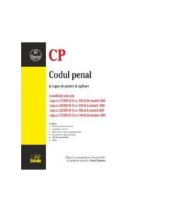 Codul penal si Legea de punere in aplicare. Editia a 9-a actualizata la 5 ianuarie 2021 - Petrut Ciobanu