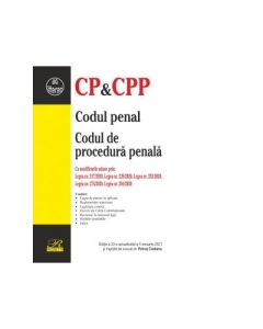 Codul penal. Codul de procedura penala. Editia a 23-a actualizata la 5 ianuarie 2021 - Petrut Ciobanu