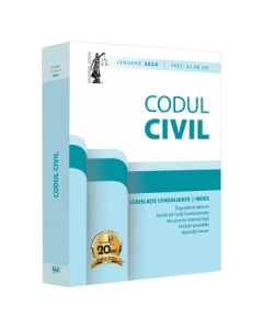 Codul civil. Ianuarie 2024. Editie tiparita pe hartie alba - Dan Lupascu