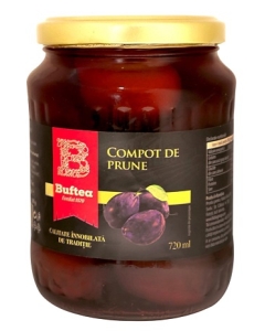Compot prune, 720 ml, Buftea