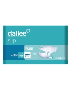 Dailee Slip Plus Scutece Marimea L/XL 120-160 cm, 28 buc