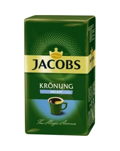 Jacobs Kronung Cafea macinata si prajita decofeinizata, 250 g