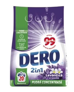Detergent automat Dero 2in1 Levantica si Iasomie, 20 spalari, 1.5 kg