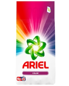 Detergent pudra pentru haine/rufe Color, 40 spalari, 4 kg, Ariel 