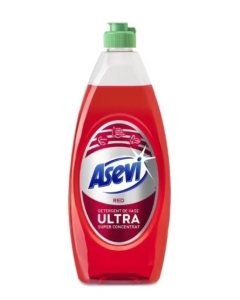 Detergent de vase Ultra Red 650 ml, Asevi
