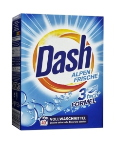 Detergent pudra automat, 40 spalari, 2.6 kg, Dash - Alpine Freshness