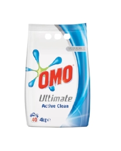 Detergent pudra automat Ultimate Active Clean, 40 spalari, 4kg, Omo	