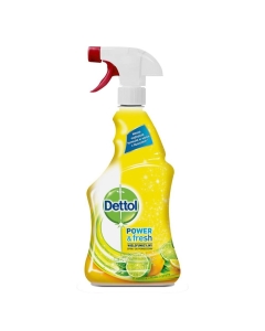 Dettol Solutie Spray Power and Fresh, Sparkling Lemon & Lime Burst, 500 ml
